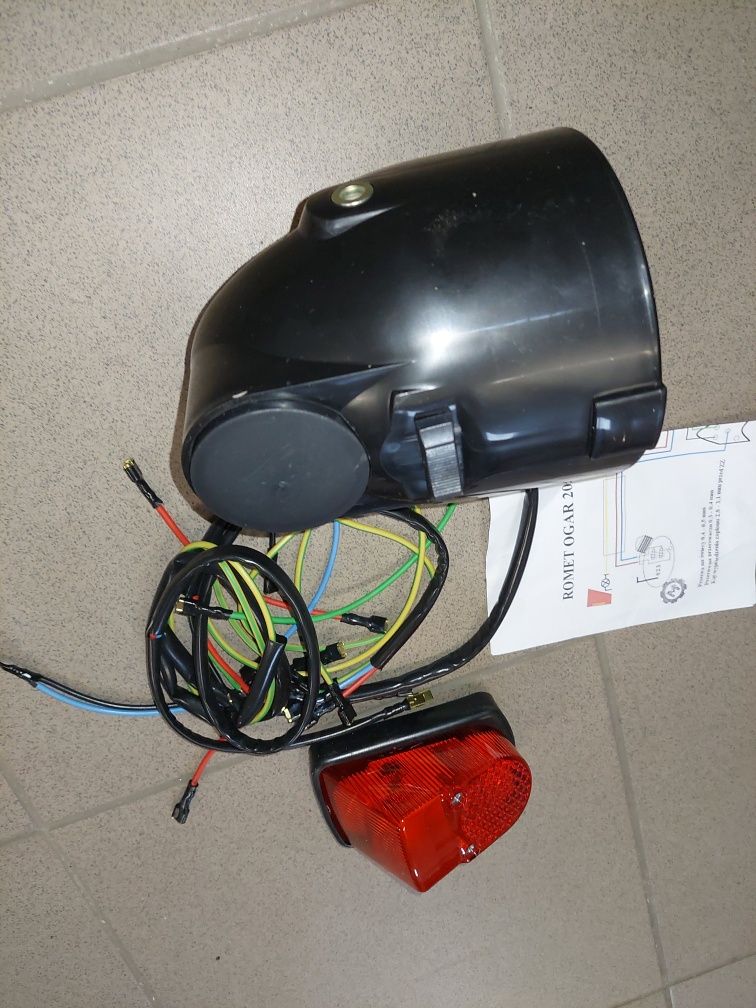 Fabrycznie nowy zestaw lampy+instalacja romet motorynka m3 pony ogar 2