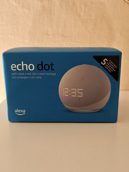 Alexa Echo Dot  5 kolor biały z zegarem / wyświetlaczem