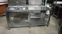 Bancada lava loiça inox
