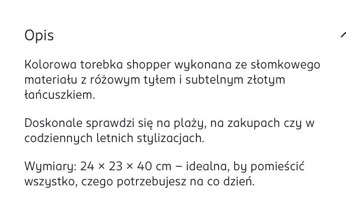 Torebka shopper, multikolorowa ELOY.