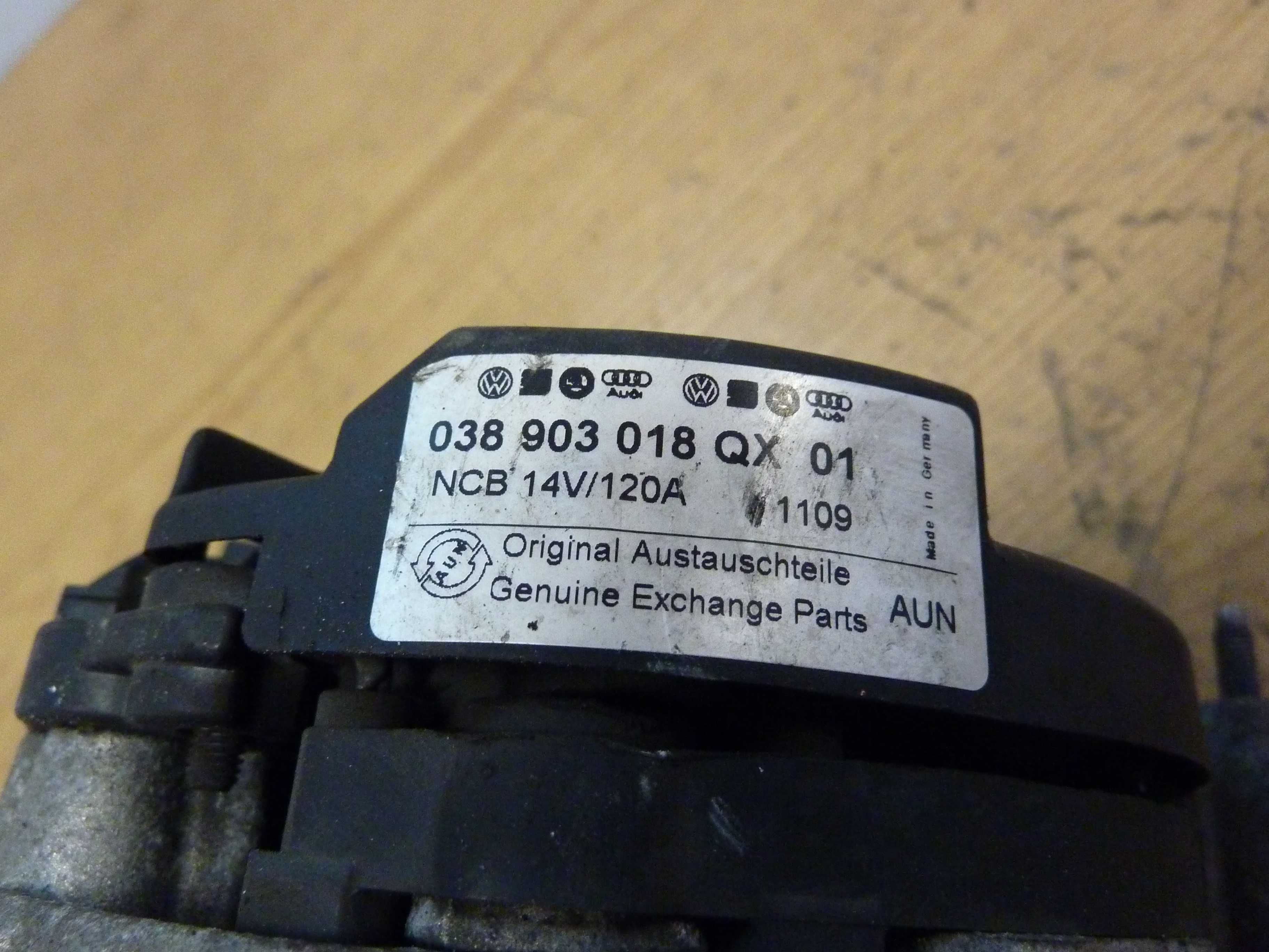 VW PASSAT B5 lift 1,9 TDI alternator 120A 038.903018QX AUDI A4 B6 B7