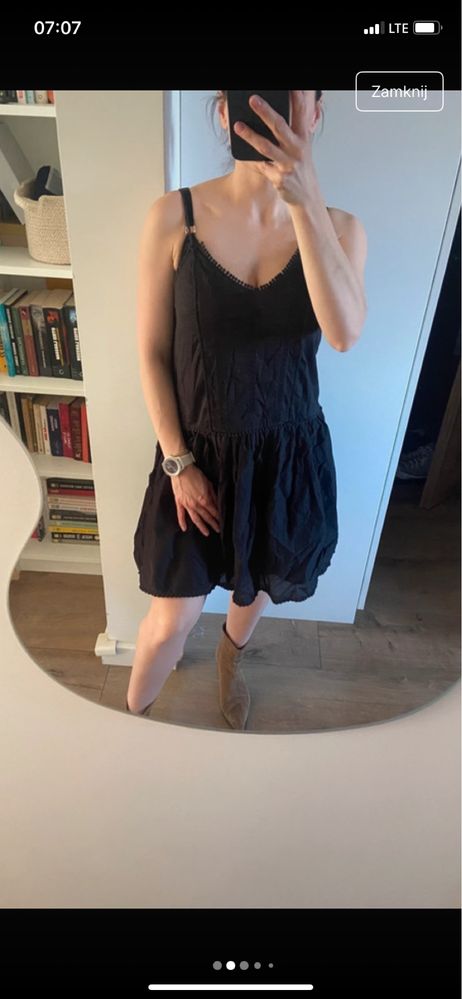 Haftowana sukienka H&M 34 XS