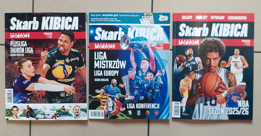 Czasopismo Skarb Kibica , trzy numeru , komplet - nieotwierane