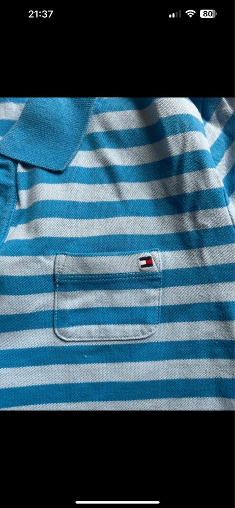 Koszulka damska polo rękaw 3/4 Tommy hilfiger