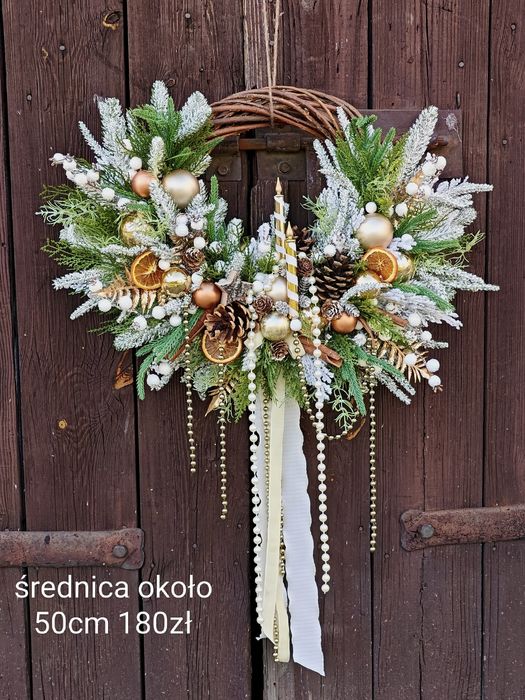 Wianki zimowe świąteczne