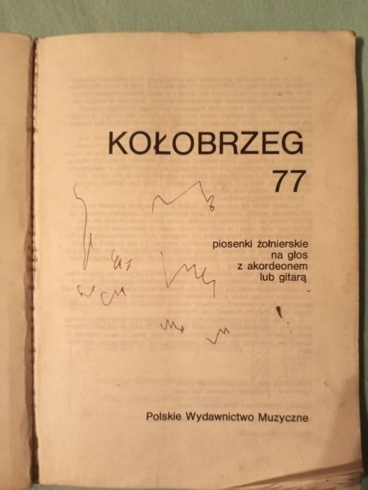 sprzedam śpiewnik Kołobrzeg 77