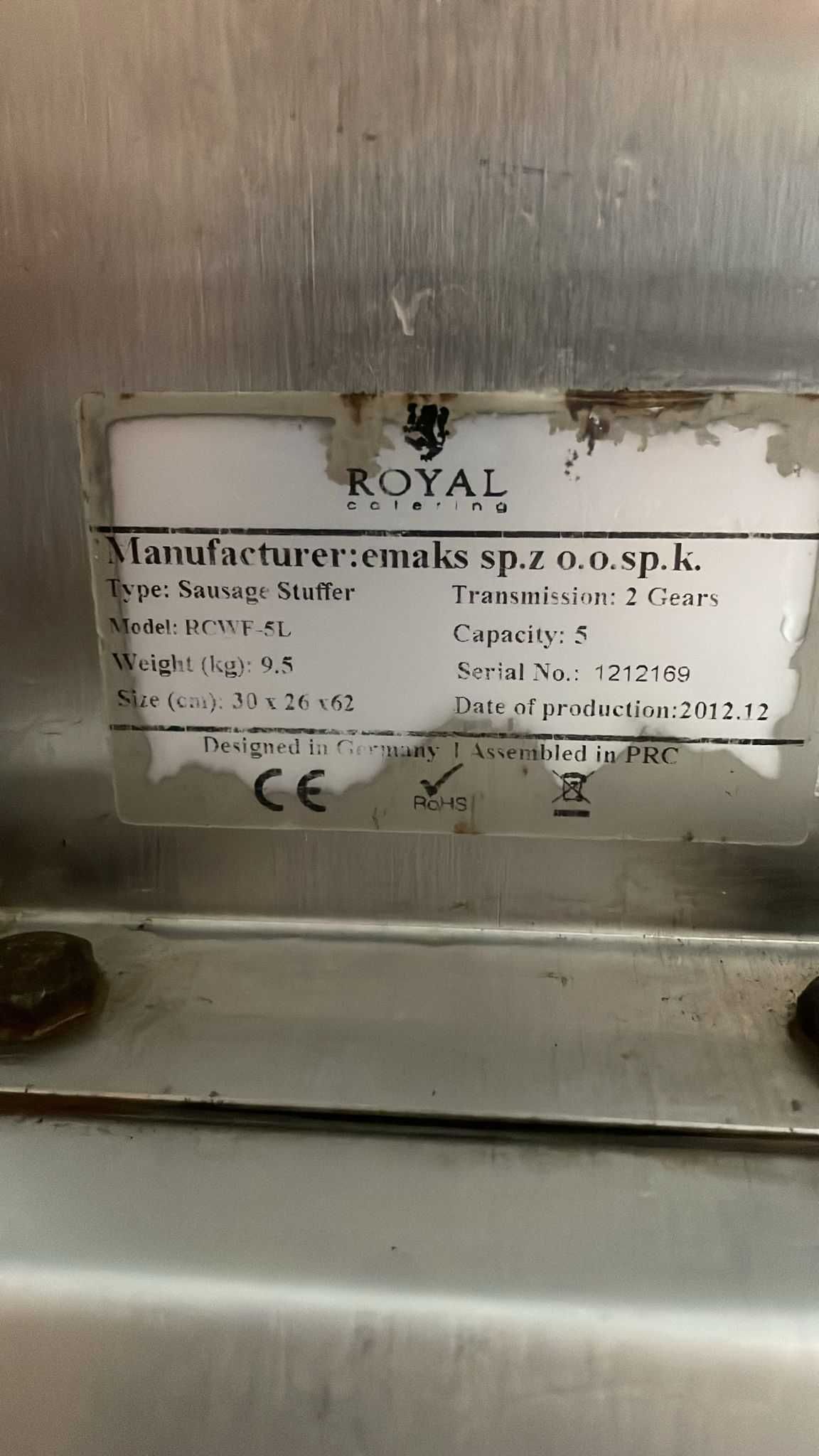 maquina de encher linguiça