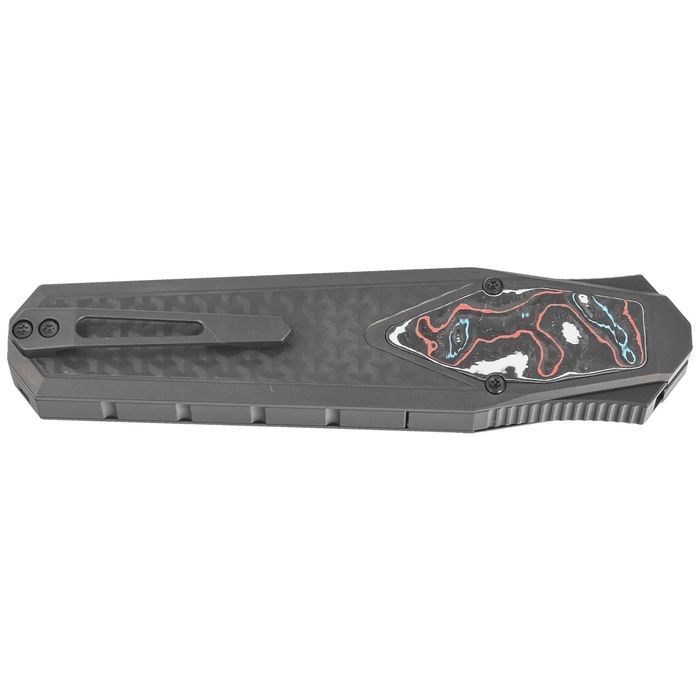 Nóż grawitacyjny Remette Swordfish Black DLC Titanium / Red Blue