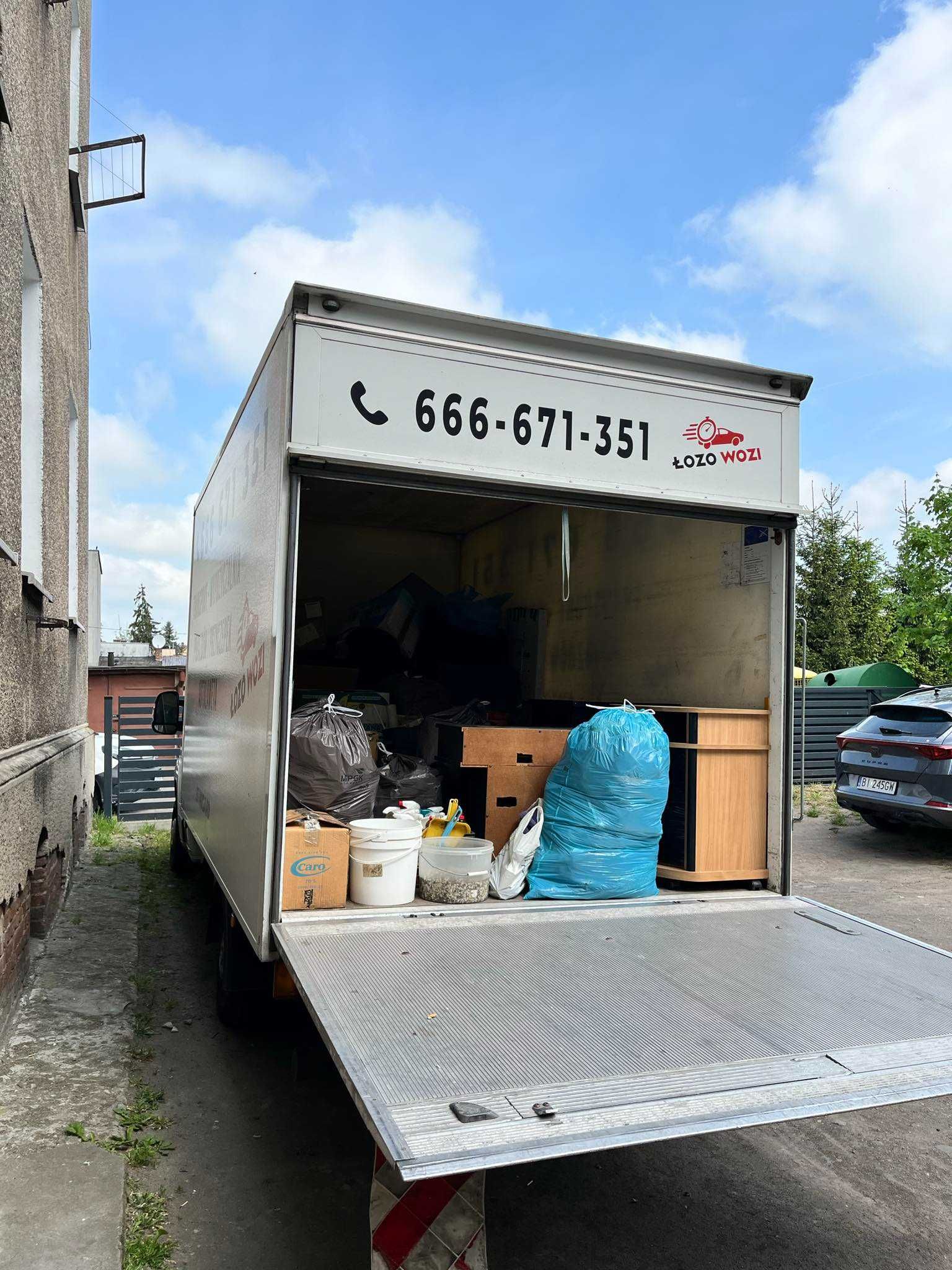 ŁozoWozi Usługi Transportowe. Rzeczy, materialy budowlane, AGD RT