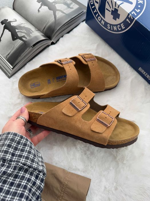 Капці Birkenstock Arizona Chestnut premium клоги