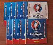 9 Cadernetas vazias e varias versões UEFA Euro 2016 Panini