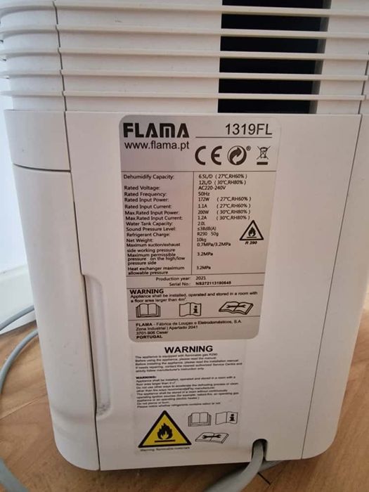 Desumidificador 6.5l FLAMA