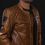 Kurtka motocyklowa 4SR Scrambler Cognac rozm. 50 brązowa