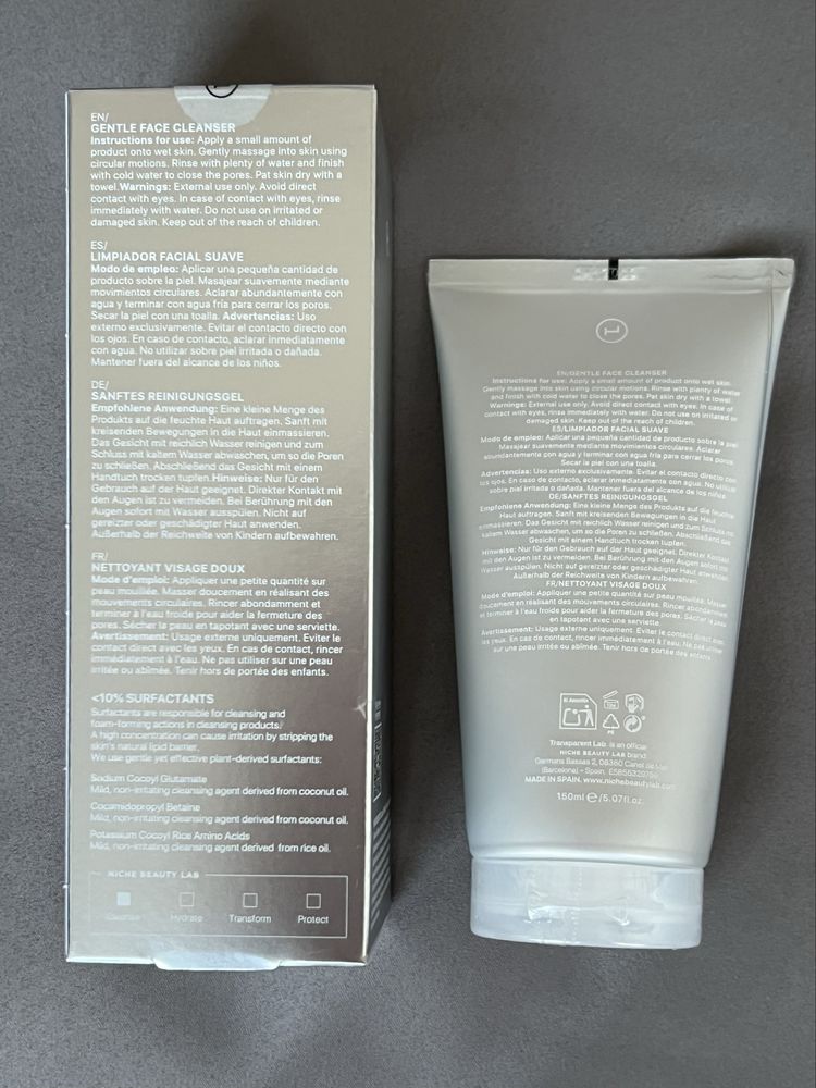 Гель для вмивання Transparent-lab rose calming cleanser ph 5.5 150 мл