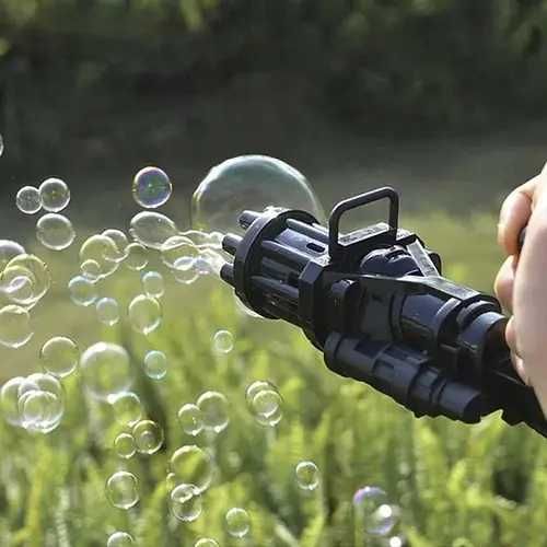 Кулемет для створення мильних бульбашок іграшковий дитячий Gatling