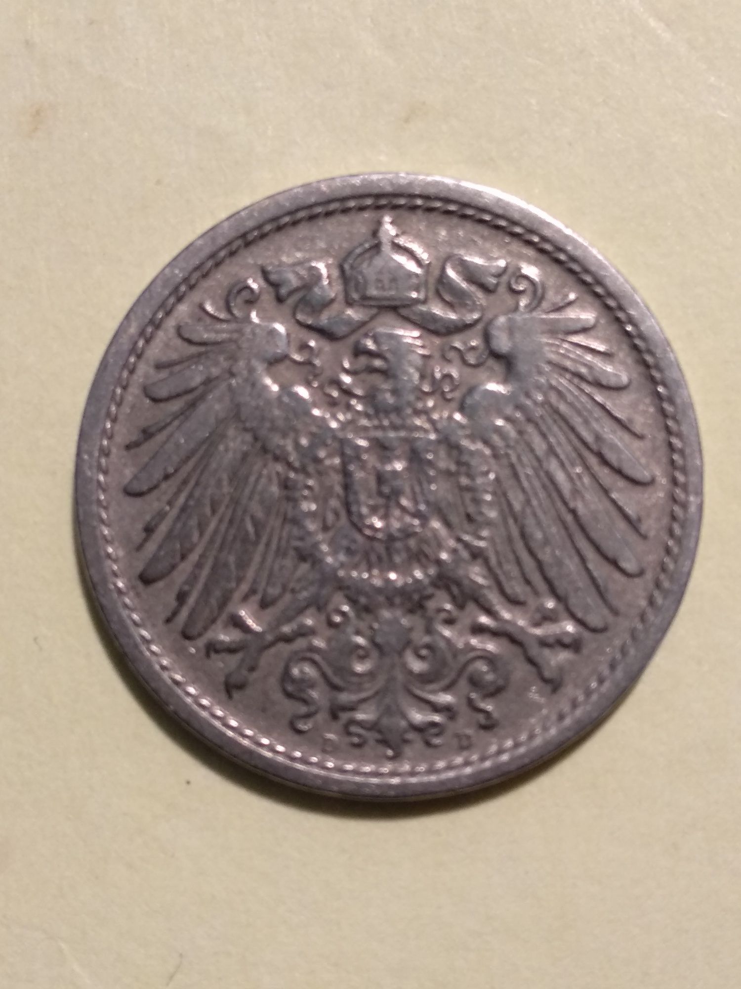 Moedas de 10 Pfennig 1900, 1907, 1912 e 1913 Alemanha