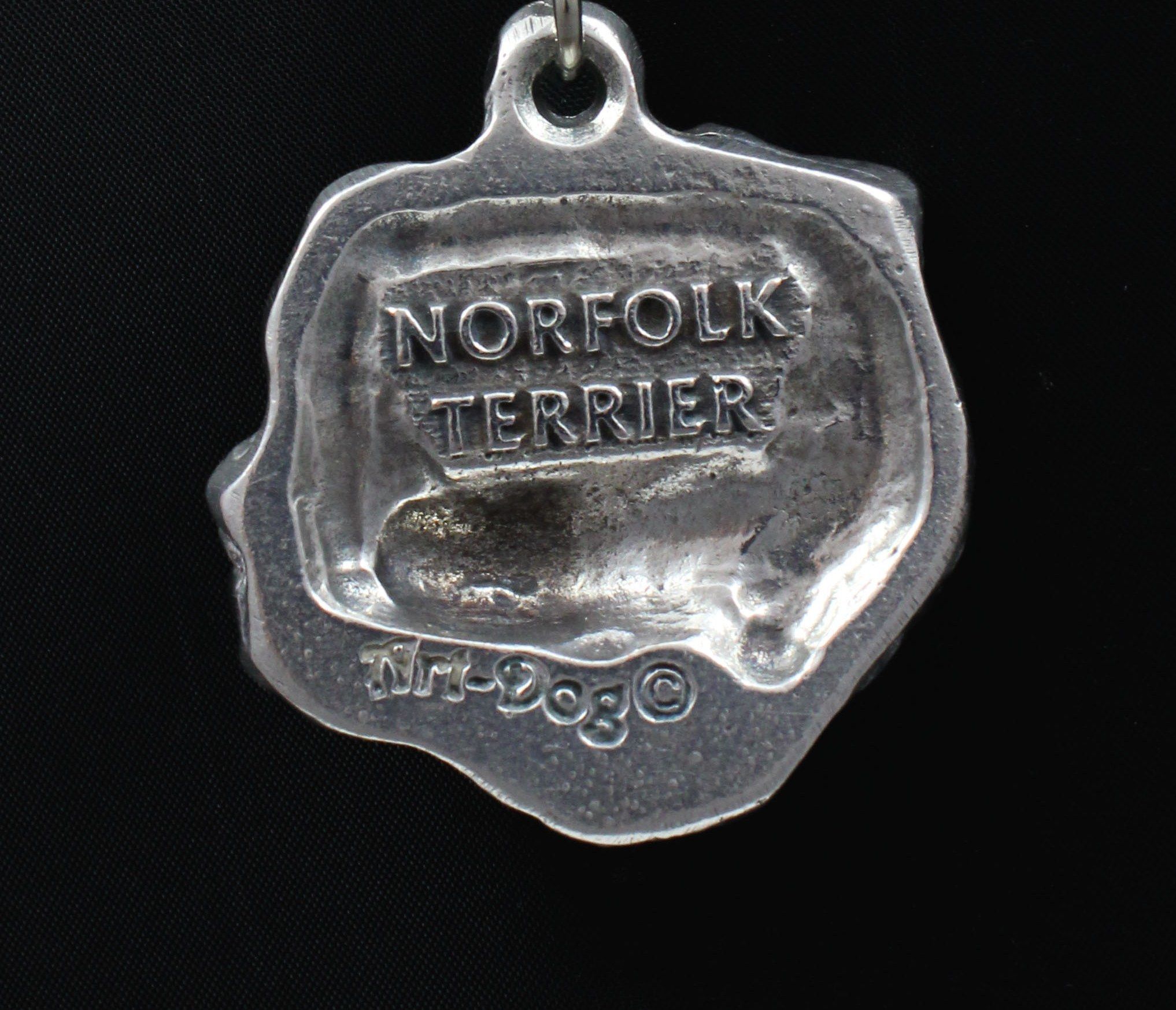 Norfolk Terrier naszyjnik posrebrzany Art-Dog