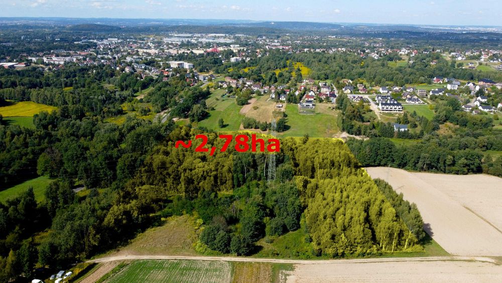 Ogromna działka inwestycyjna, Mogilany, pow. krakowski, 3,2ha
