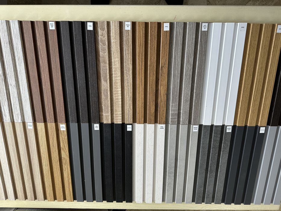 Декор панелі 3д рейки планки ламелі панелі реєчки перегородки мдф