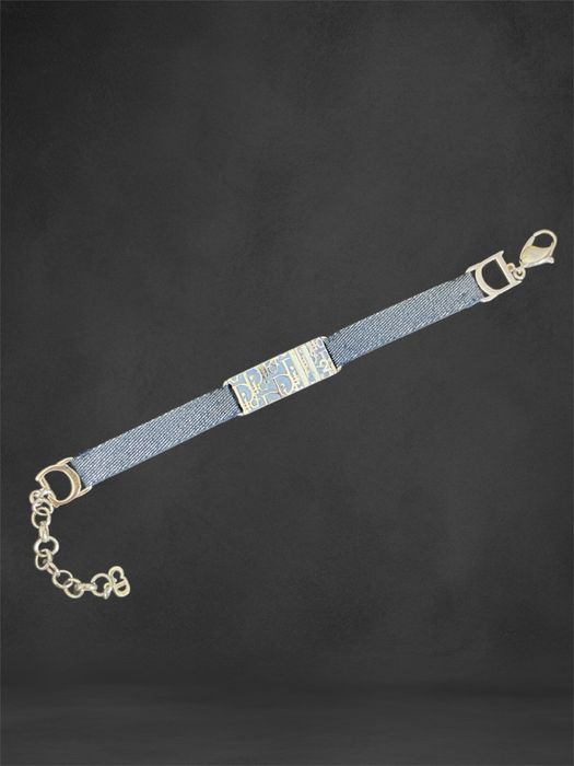 Pulseira Dior Original - Denim Azul e Prateado