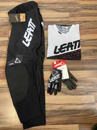 Strój LEATT 5.5 MX I.K.S (Black White Red)(cross,quad,enduro,mtb)