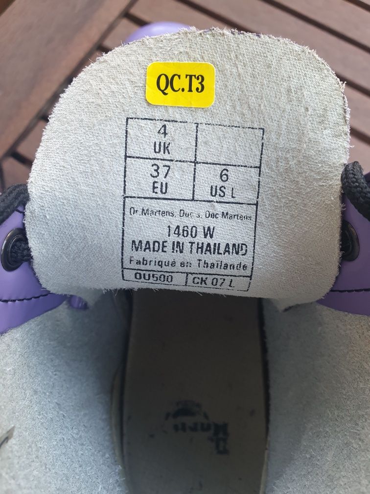 Dr. Martens lila lakierowane 37 bdb