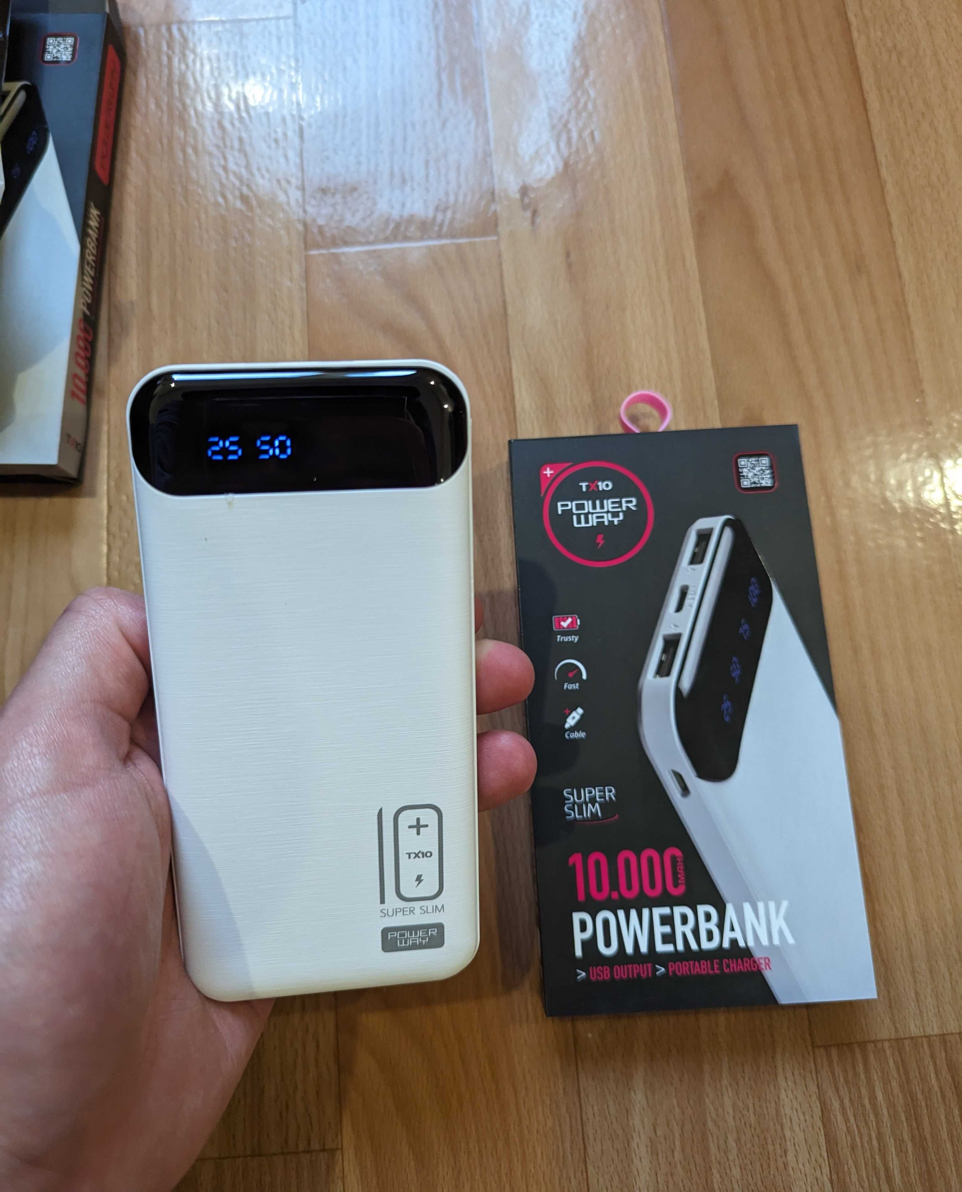 Мощный PowerBank на 10.000 mAH! Реальная ёмкость! Павербанк.