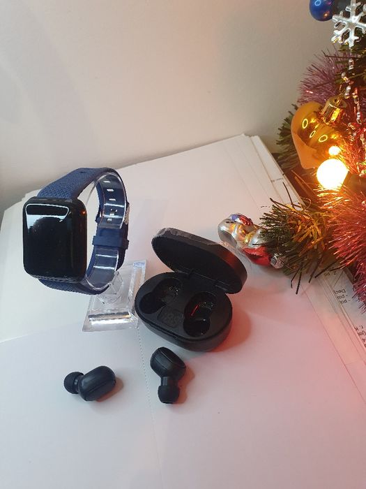 Zestaw słuchawki plus zegarek Smart watch