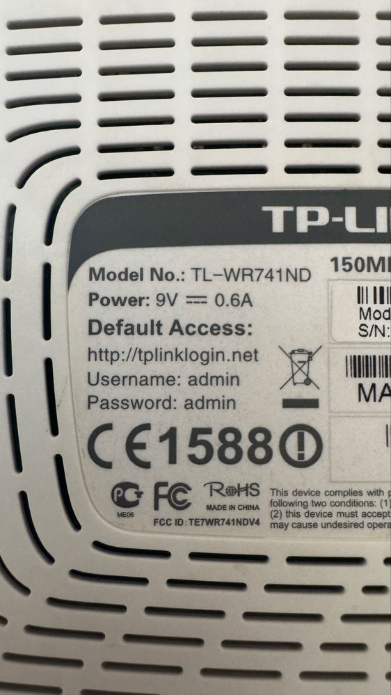 Router Tplink TL-WR741ND