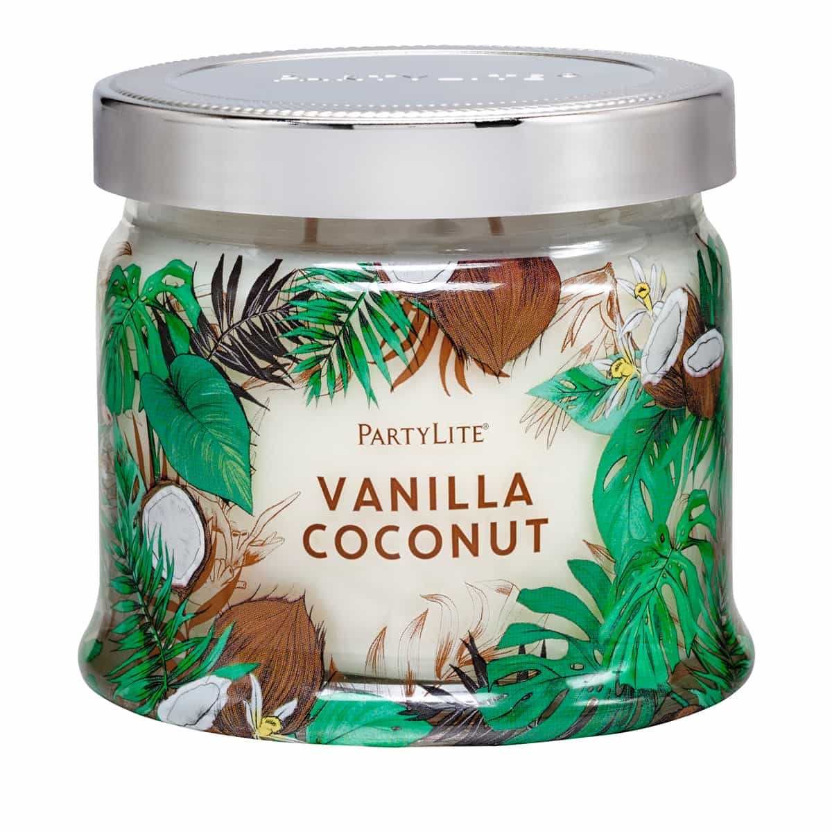 Świeca Vanilla Coconut Wanilia Kokos Agawa cytrusy  3 knoty naturalne