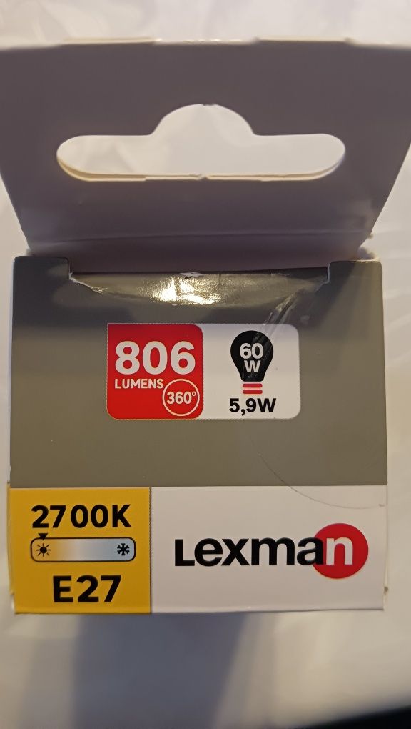 Żarówka LED E27 5,9 60W 806 lm Ciepła biel Lexman