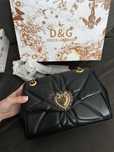 Сумка dolce gabbana чорна сумка дольче на цепочці