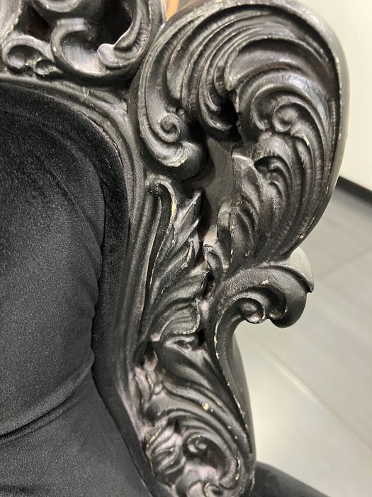 2 крісла бароко чорні