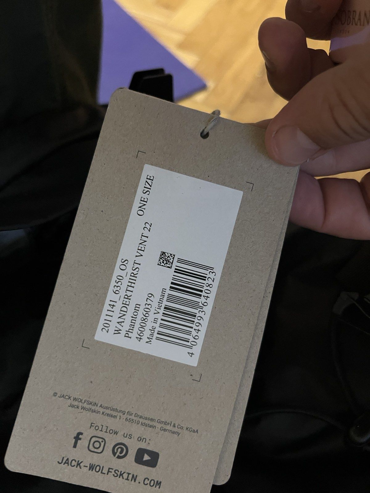 Рюкзак Jack wolfskin wanderthirst vent 22 phantom