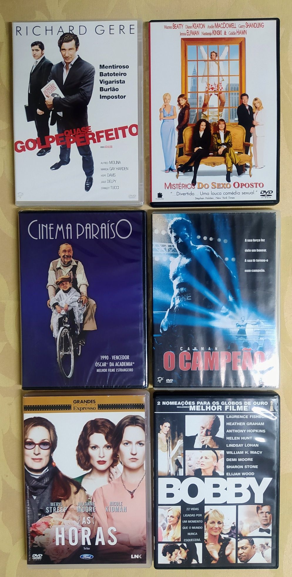 DVDs vários - em pack ou individual - preços variados