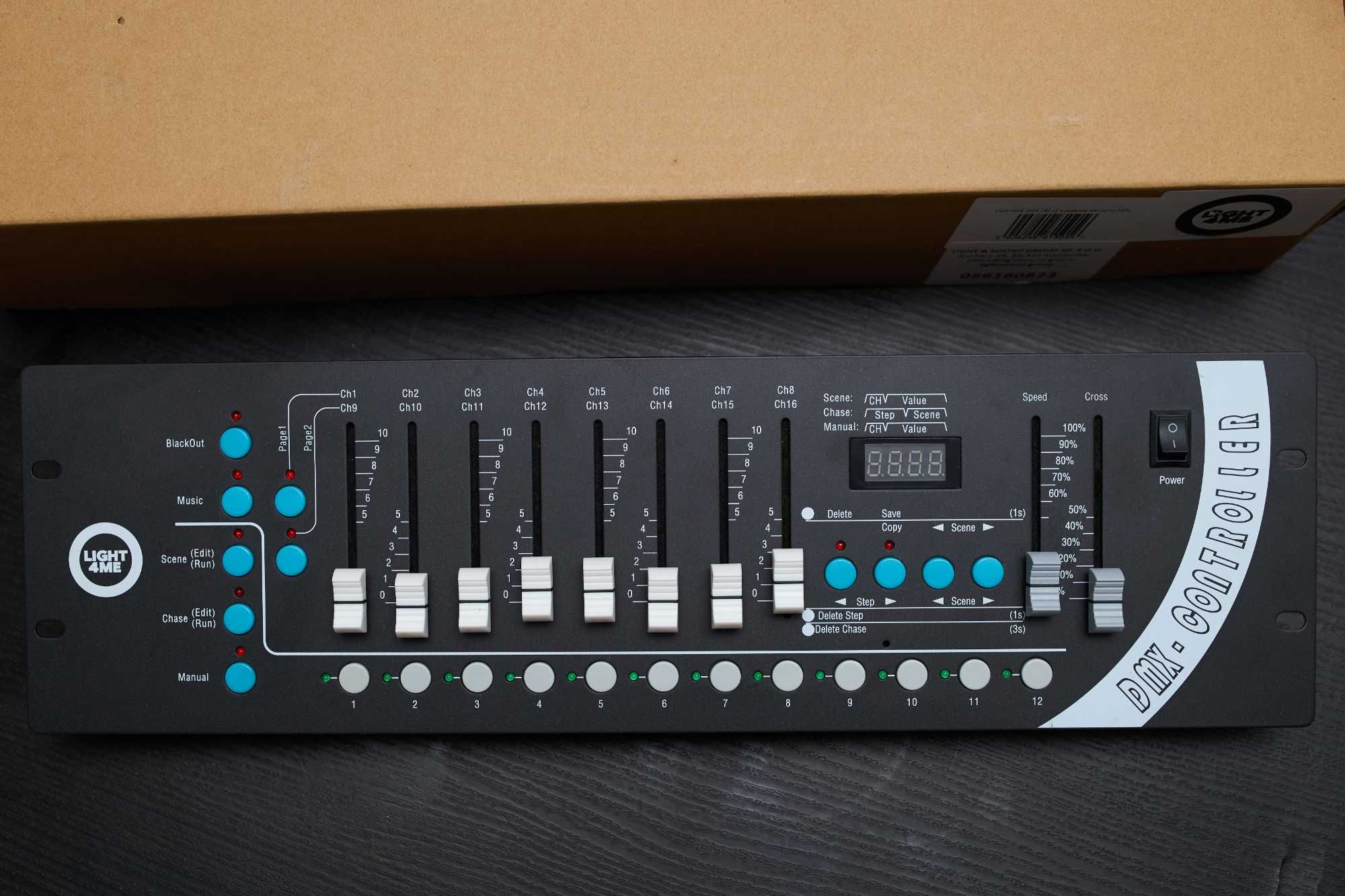 LIGHT4ME DMX 192 v2 sterownik suwakowy DMX