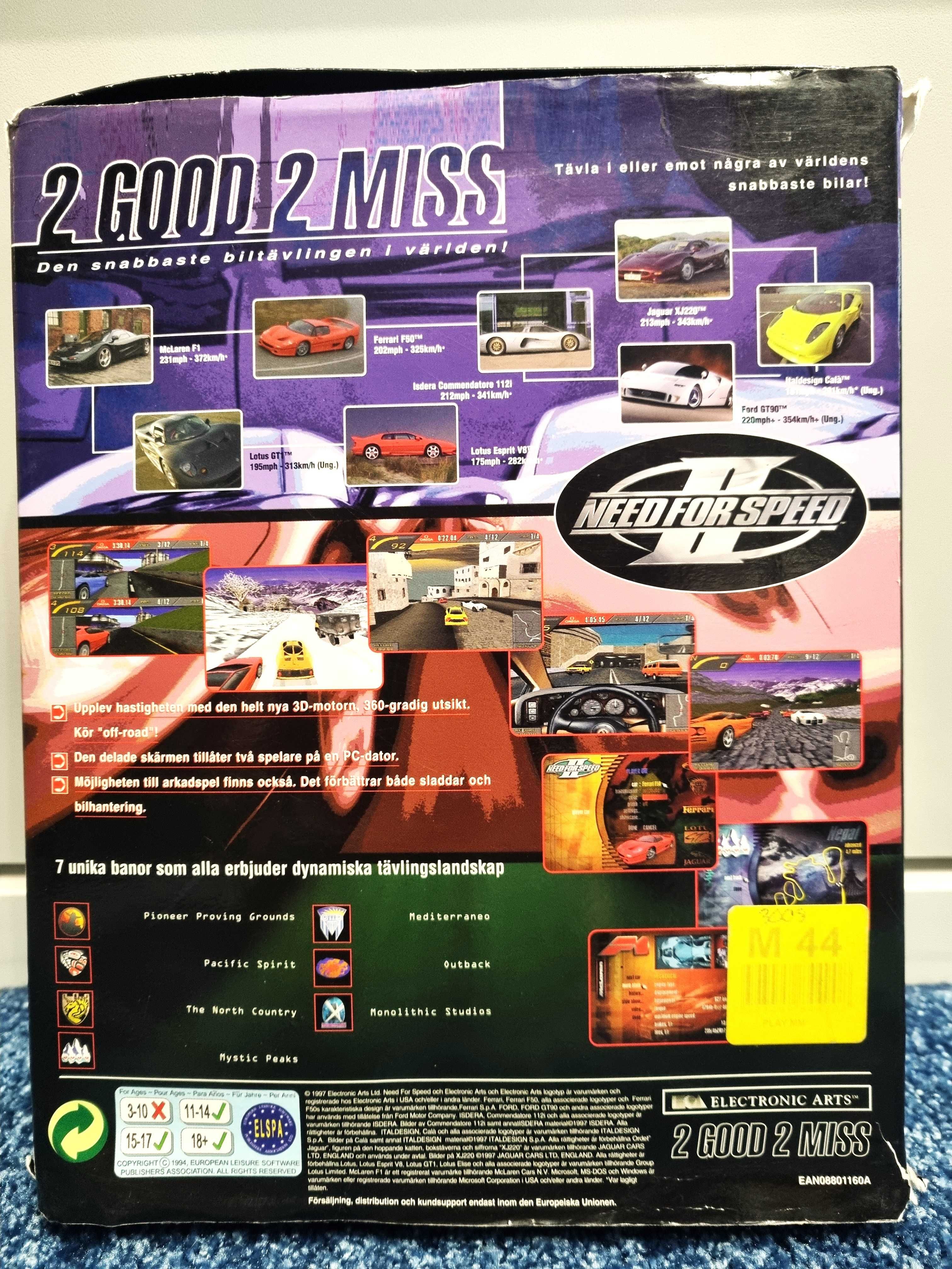 Need for Speed II 2 Big Box - DE PC