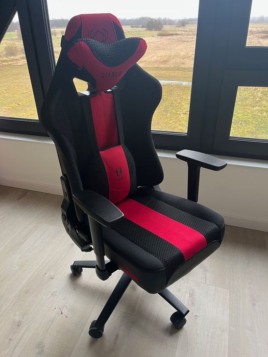 Fotel gamingowy Diablo X-Player 2.0 (normal) - antracytowo-karmazynowy