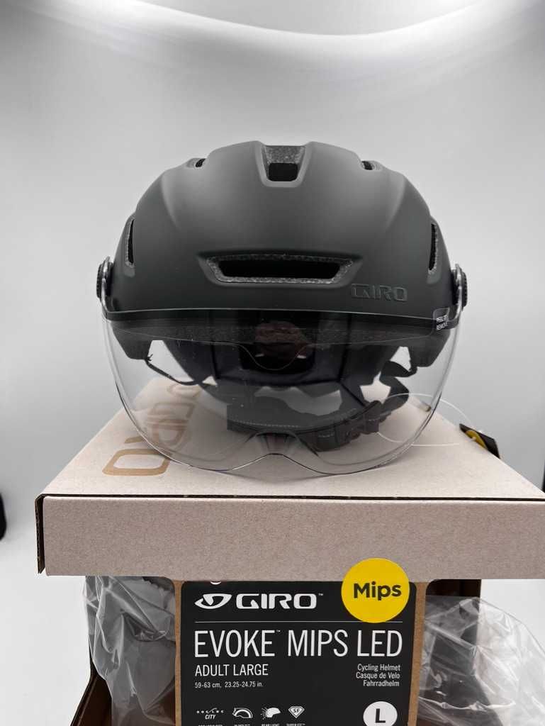 Nowy Kask Rowerowy Giro Evoke Led Mips r. L (59-63cm)