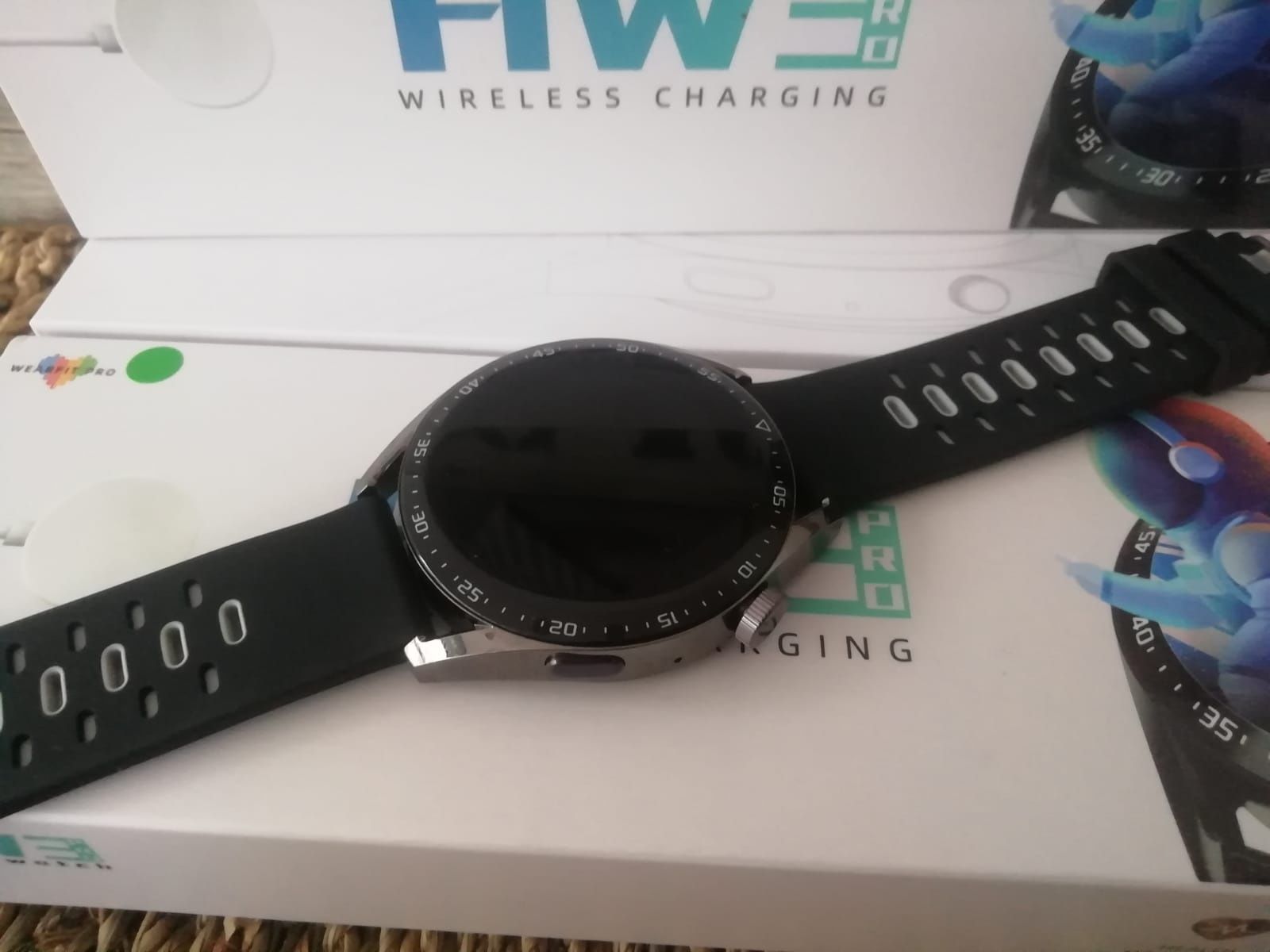 Hw3 Pro Smartwatch com chamadas (novo) preto cinzento