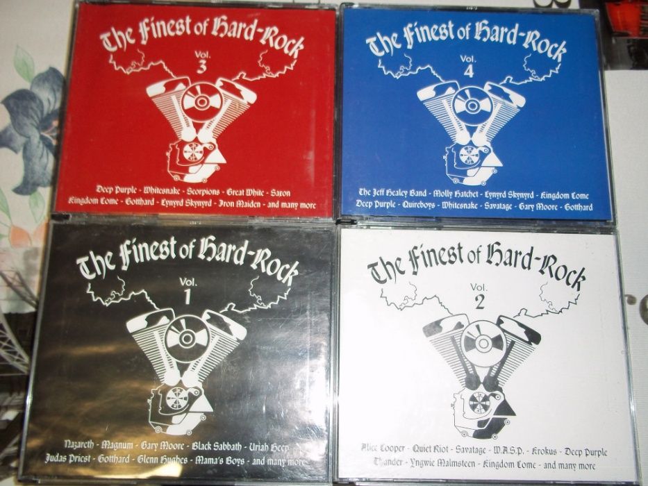 4 cd's duplos colecção THE FINEST OF HARD-ROCK