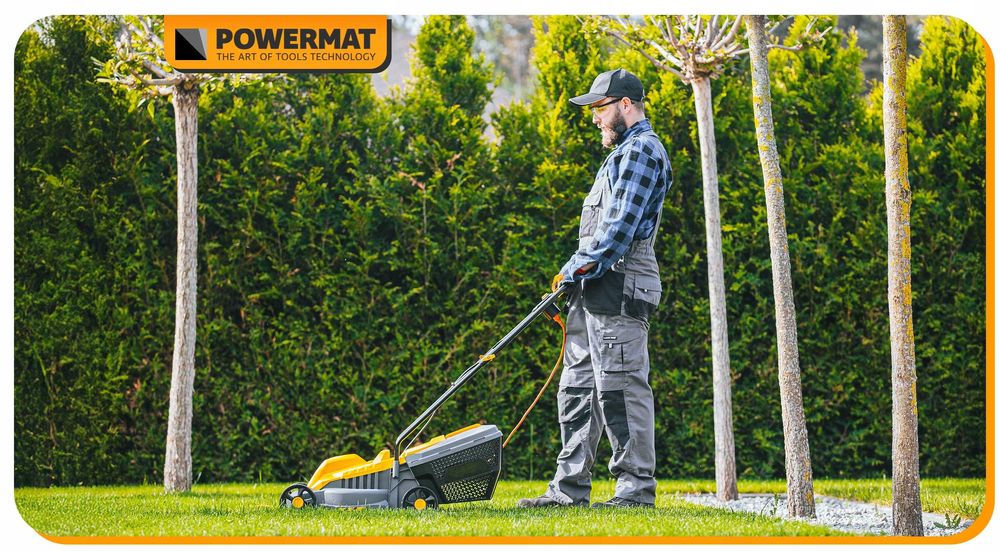 Kosiarka elektryczna do trawy 2200w nóż 32cm lekka duży kosz 30l