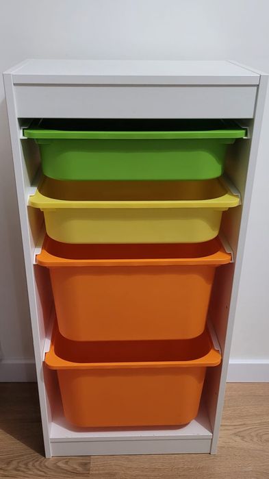 Regał trofast Ikea biały 4 szuflady