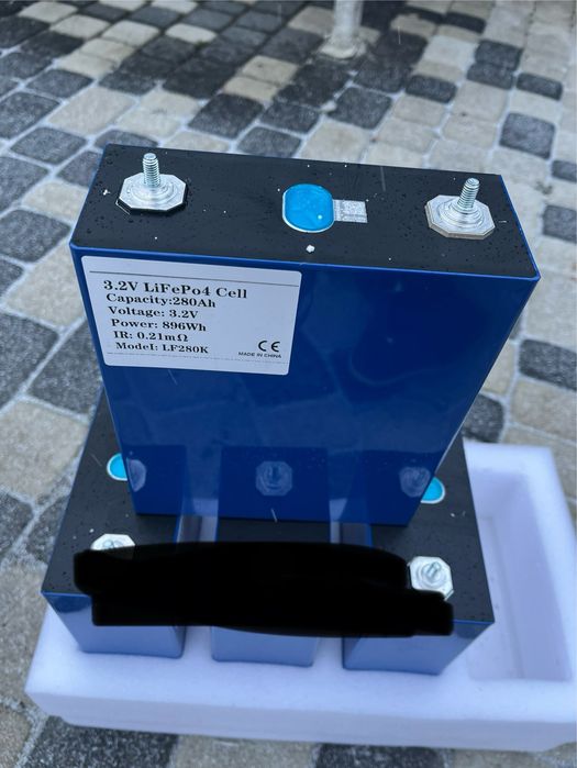 Акумулятори LiFePO4 280 ah 3,2 v  314 ah  EVE акуми ічейки ячейки