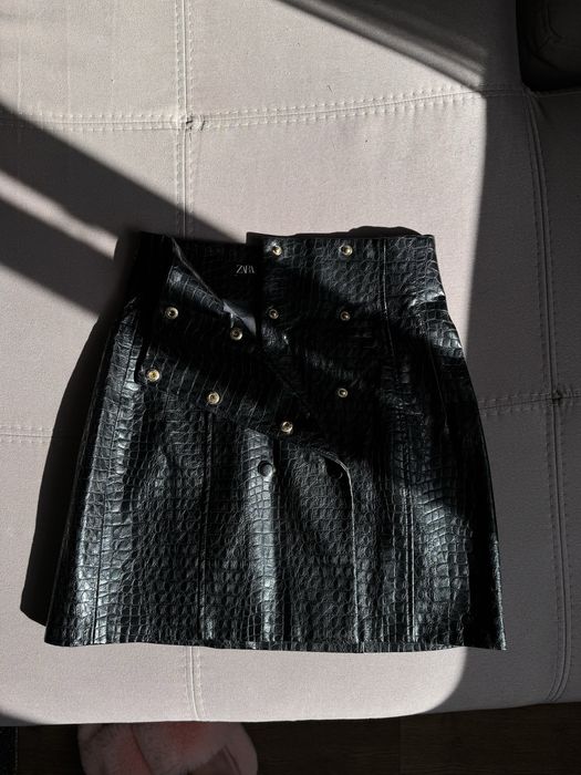 Шкіряна Спідниця/ Кожаная юбка Zara