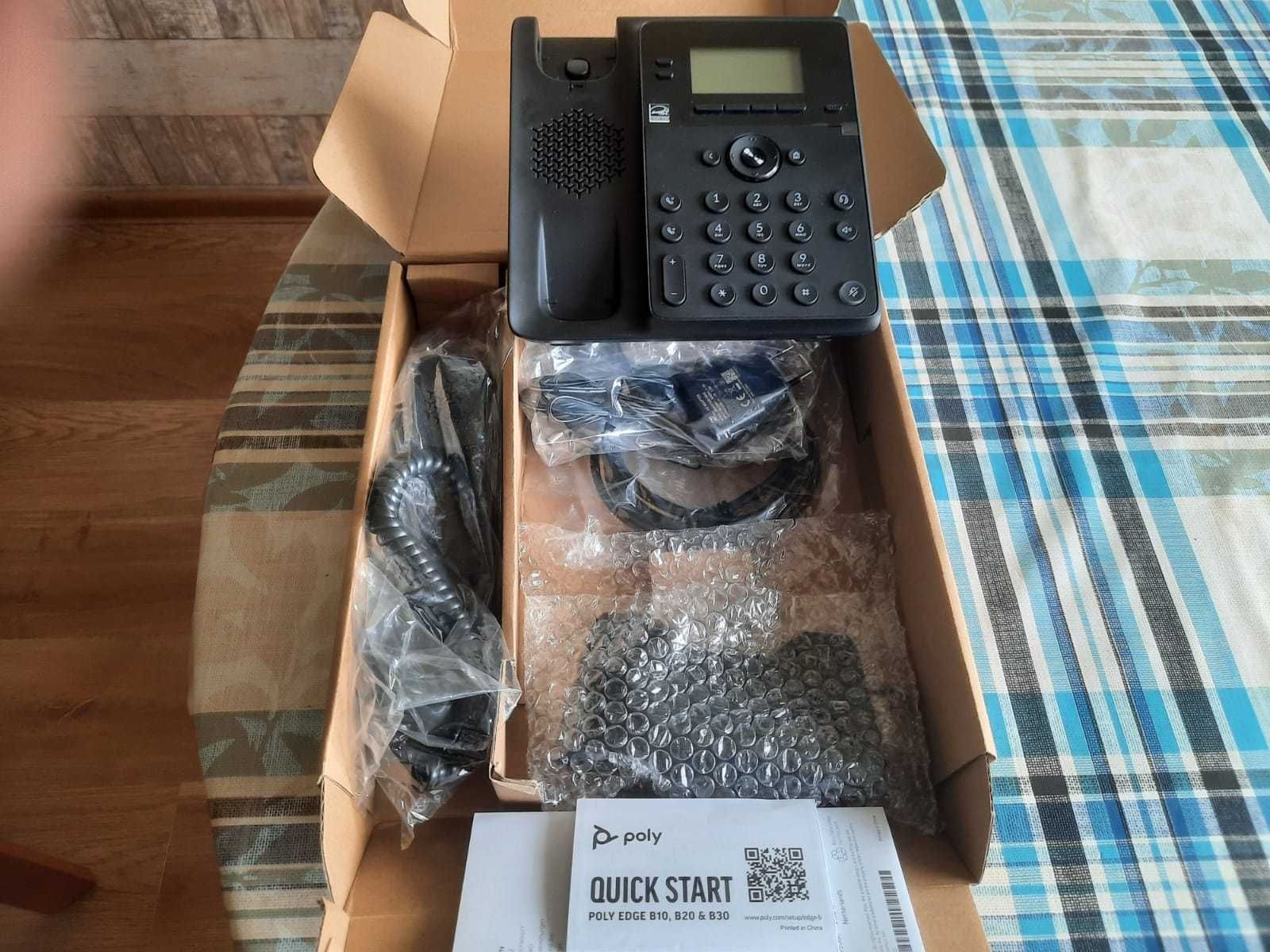 telefon sieciowy VoIP Poly Edge B10 do biura i domu