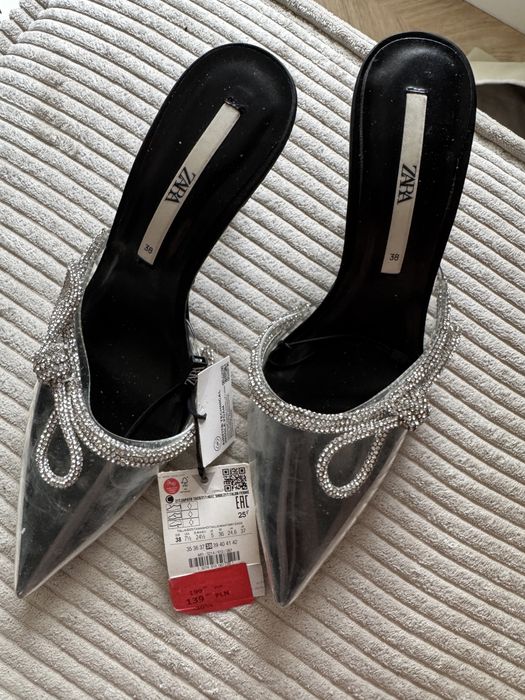 Zara buty na obcasie