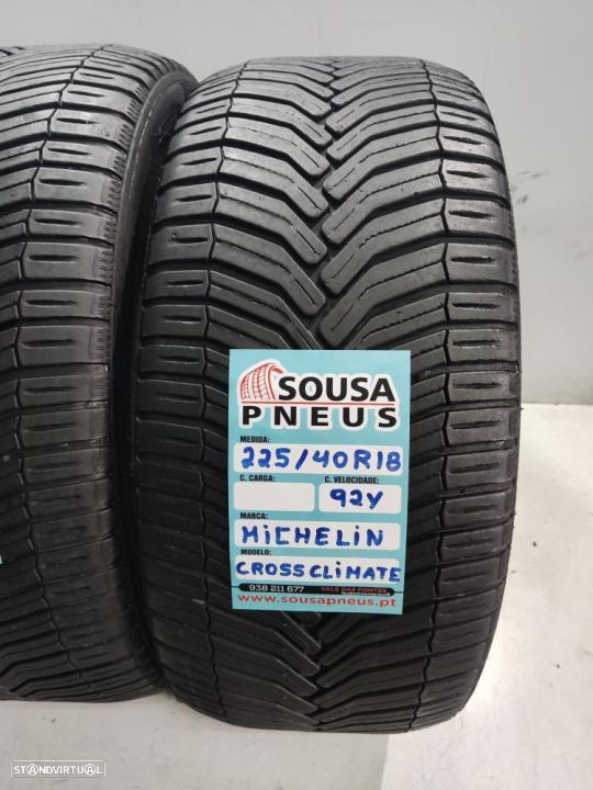 2 pneus semi novos 225-40r18 michelin - oferta dos portes 120 EUROS