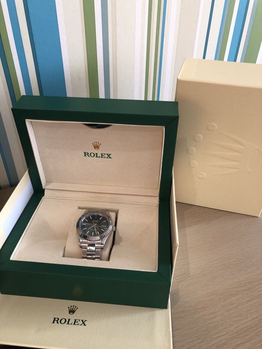 Rolex Datejust Mostrador Preto/Cinza