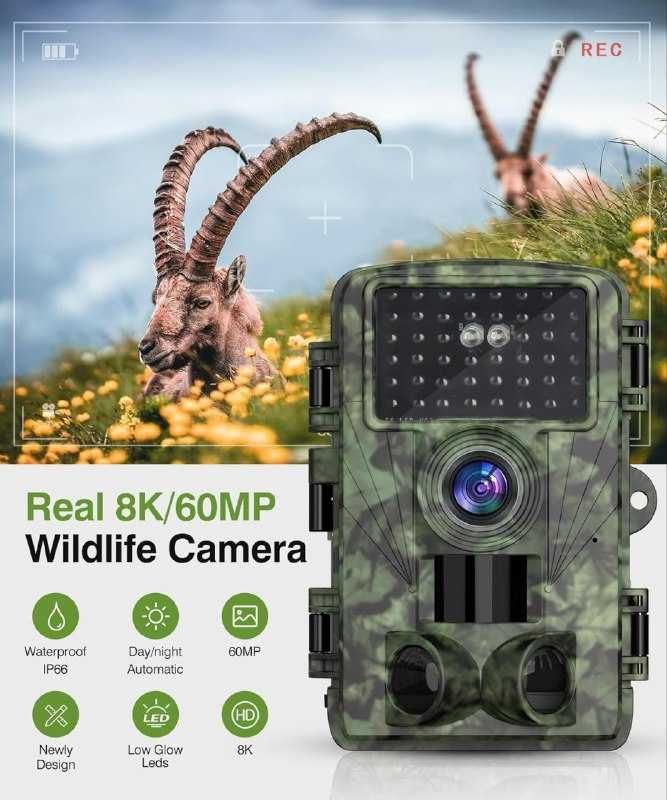 Сток Камера для стеження:CX100B 8K 60MP WiFi.Камера нічного бачення
